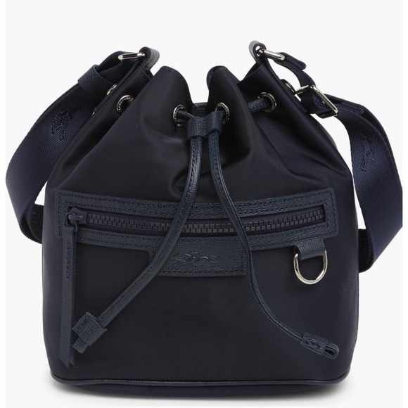 Longchamp Handbags - Longchamp Le Pliage Neoprene Bucket Bag Navy Blue New Was $295!! * NWT